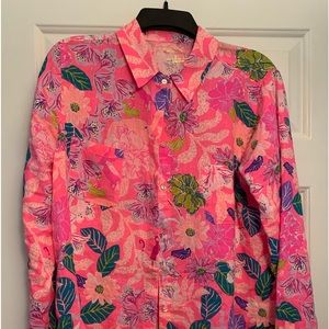 Lilly Pulitzer Long Sleeve Linen Shirt